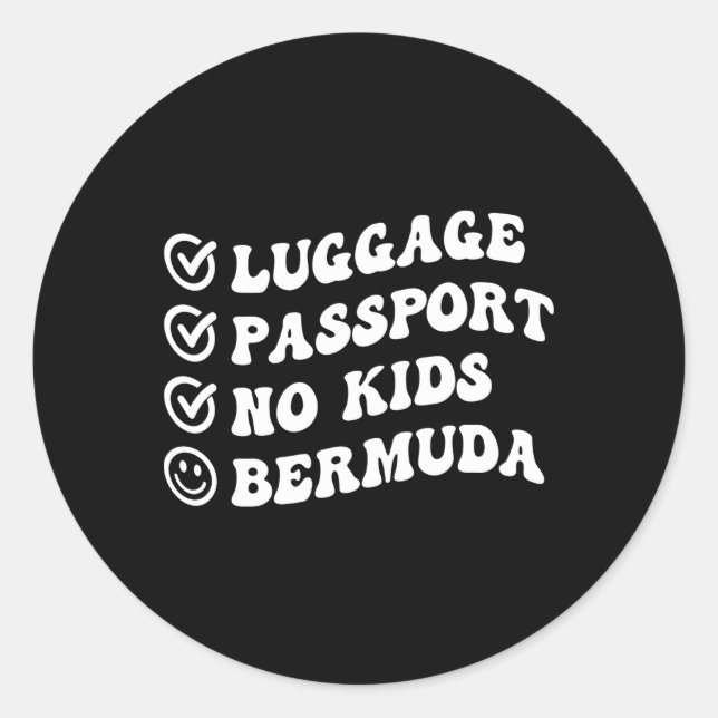 Adesivo Luge Passport No Bermuda Trip Wavy (Frente)
