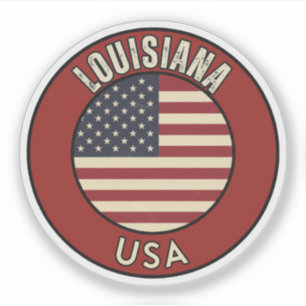 Adesivo Luisiana Estados Unidos da América