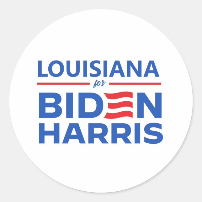 Adesivo Luisiana para Biden Harris (Frente)