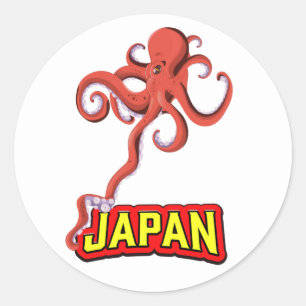 Adesivo Lula gigante do Japão cartoon