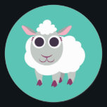 Adesivo Lulu, a Ovelha<br><div class="desc">Lulu,  a ovelha é um Gemini. Ela é muito agradável,  embora às vezes ela possa ser um pouco escrota e esquecer os planos que fez com amigos. Ela adora a cor verde,  e comendo comidas verdes,  especialmente algumas alfaces doces de manteiga.</div>