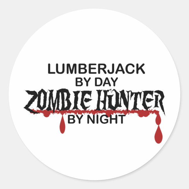 Adesivo Lumberjack Zombie Hunter (Frente)