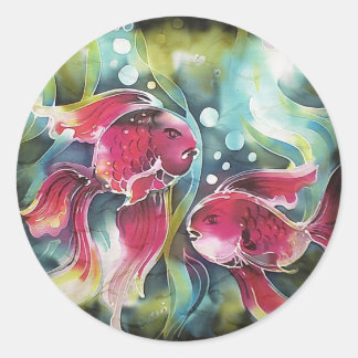 Adesivo Luminosidade de Peixe Dourado