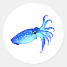 Luminoso Sticker de Lula Neon Azul Elétrico - Bril