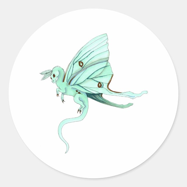 Adesivo Luna Moth Fairy Dragon (Frente)