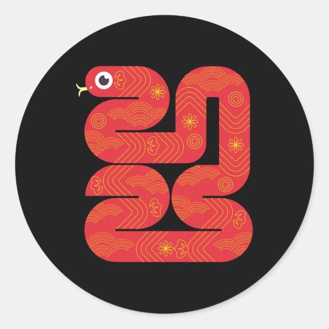 Adesivo Lunar New Year 2025 - Year Of The Snake  (Frente)