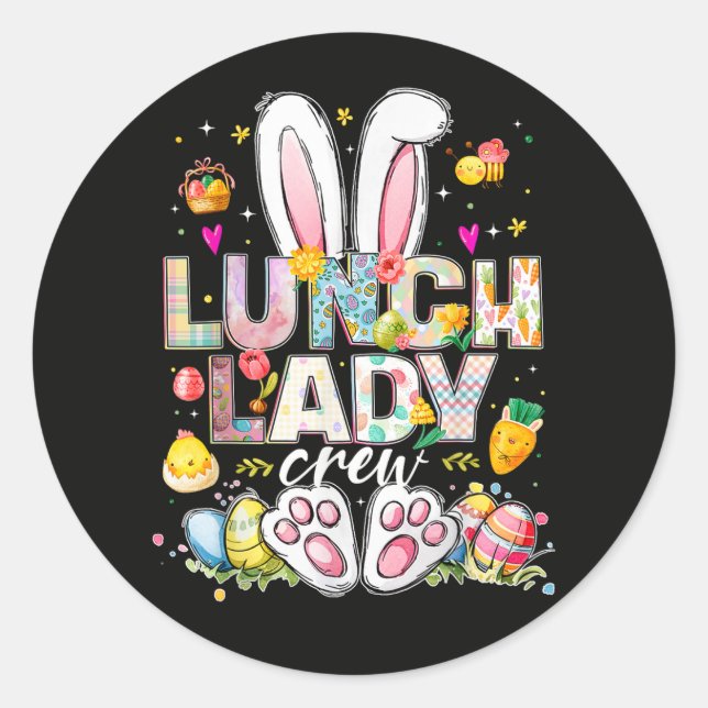 Adesivo Lunch Lady Crew Funny Bunny (Frente)