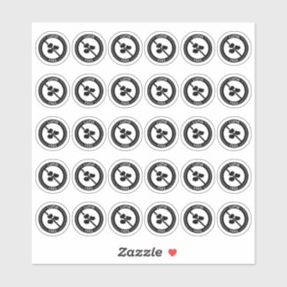 Adesivo Lupin Free Wedding Place Card Mini Food Allergy