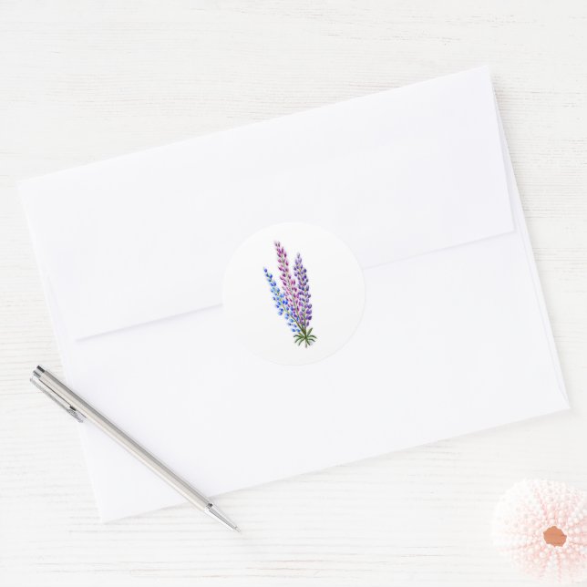 Adesivo Lupinos da Nova Escócia (Envelope)