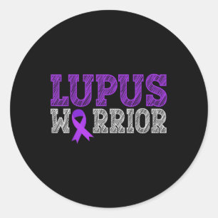 Adesivo Lúpus do Guerreiro Lupus Roxo Mês de Consciência