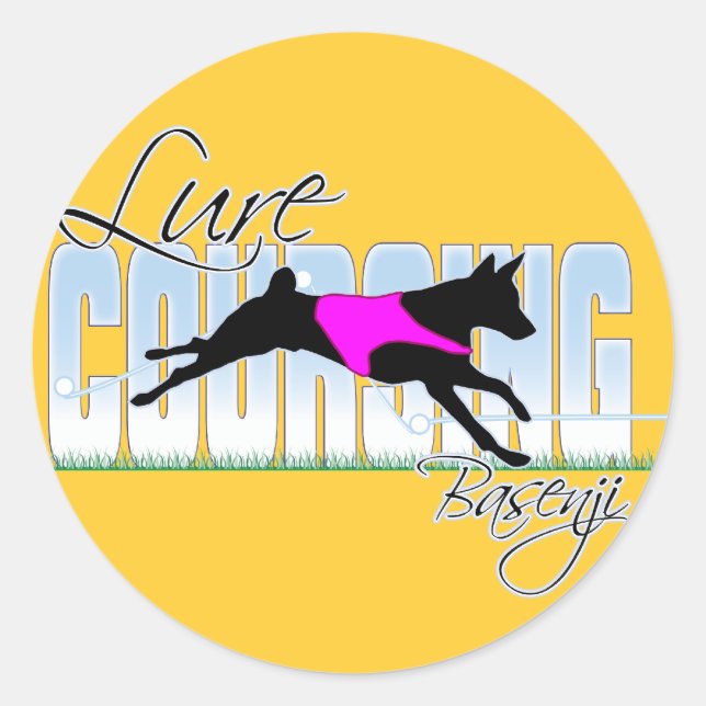 Adesivo Lure Coursing Basenji (Frente)