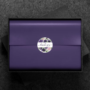 Adesivo Lush Blossoms   Rosas roxas e rosadas Obrigado