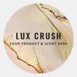 Adesivo Lush De Tinta Alcoólica Rosa E Rótulos De Produto