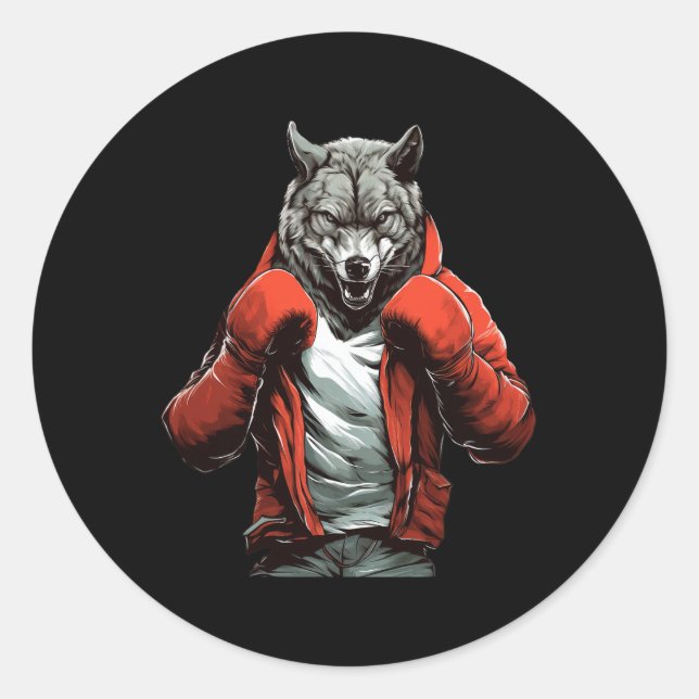 Adesivo Luta Boxe Boxe Artes Marciais Mistas Kickboxing  (Frente)
