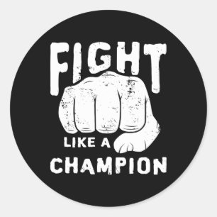 Adesivo Luta Boxe Kickboxing Partida Lutador Artes Marciai