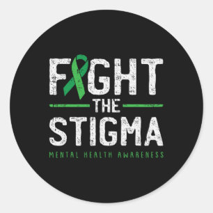 Adesivo Luta Contra A Saúde Mental Estigma, Sensibilização