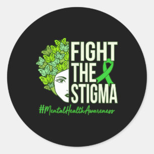 Adesivo Luta Contra O Stigma Mental Health Awarement