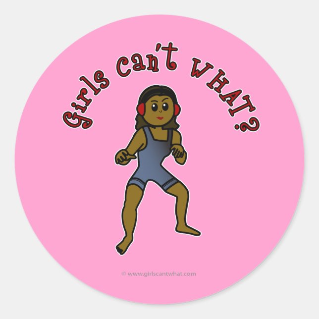 Adesivo Luta das mulheres escuras (Frente)