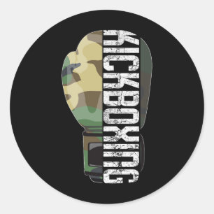 Adesivo Luta de Kickboxing Muay Thai Boxe Camuflagem Glo