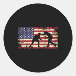 Adesivo Luta De Lança Americana Bandeira 4 De Julho Presen