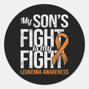 Adesivo Luta do Filho Minha Luta Contra a Leucemia Leucemi