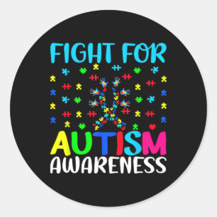 Adesivo Luta Pelo Autismo Sensibilização Quebra-cabeça Mão