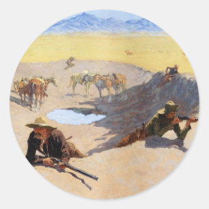 Adesivo Luta pelo Buraco d'Água Frederic Remington