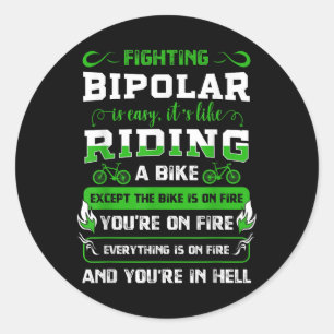 Adesivo Lutador Bipolar Mania Transtorno Mental Ansiedade