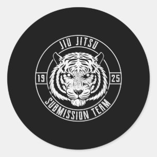 Adesivo Lutador de BJJ Tiger - Jiu Jitsu Brasileiro MMA