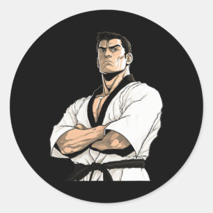 Adesivo lutador de Karate Kyokushin - Artes Marciais