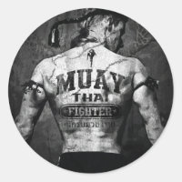 Lutador tailandês de Muay do vintage