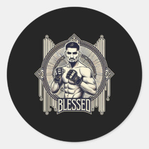 Adesivo Lutadora de MMA Bjj Kickboxing Muay Thai Boxe Cage