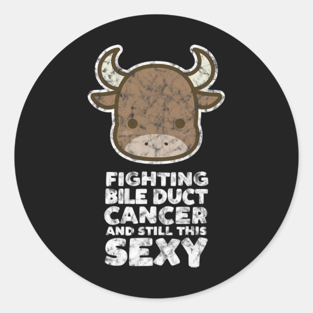 Adesivo Lutando contra o Cancer dos Dutos Biliares Ainda E (Frente)