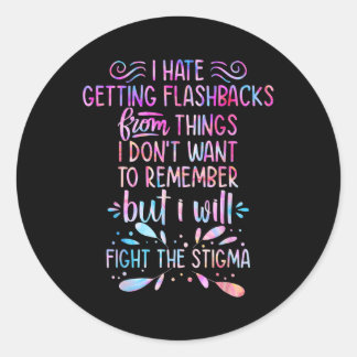 Adesivo Lutar Contra A Consciência Mental Estigma Termina 