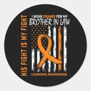 Adesivo Lutar Contra O Irmão Laranja Na Leucemia Cancer Aw