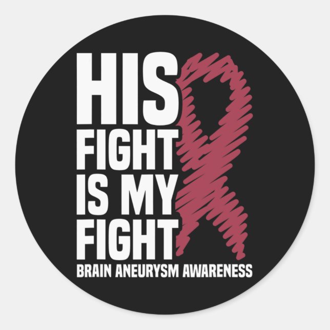 Adesivo Lutar É A Minha Luta Contra O Aneurismo Cerebral S (Frente)