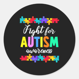 Adesivo Lutar pela consciência do autismo equipe de apoio