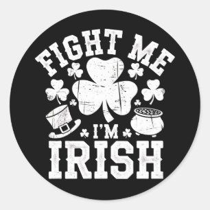Adesivo Lute Comigo Eu Sou Irlandês Camisa do Dia de São P