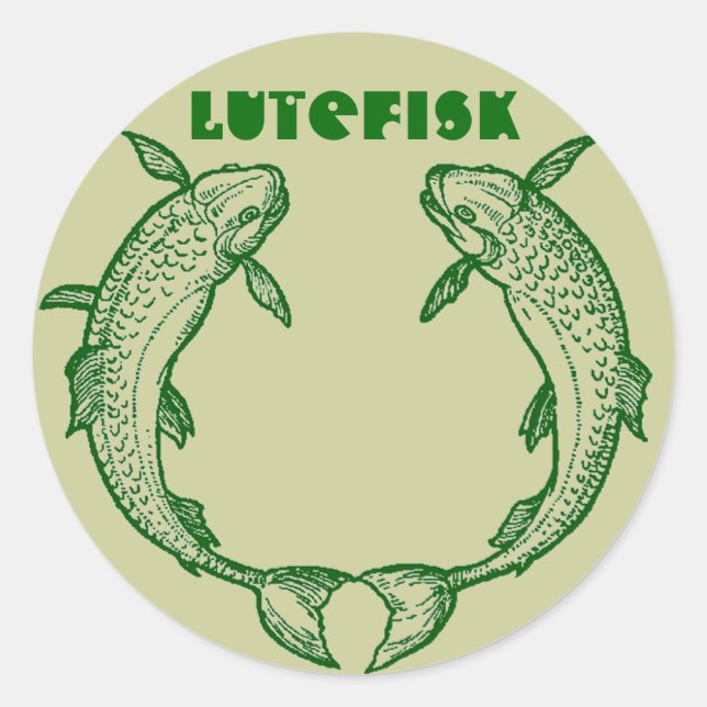 Adesivo Lutefisk Fish Canning Jar STICKERS! Kalamojakka (Frente)