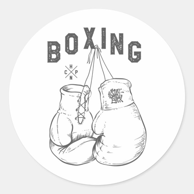 Adesivo Luvas de boxe (Frente)