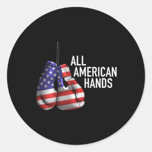 Adesivo Luvas de Boxe All American Hands – Patriótico F EU