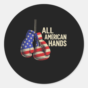 Adesivo Luvas de Boxe All American Hands – Patriótico F EU
