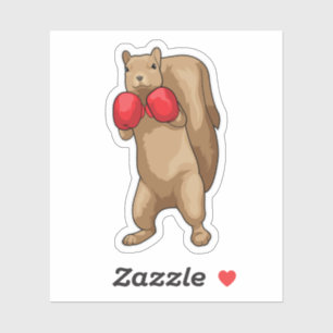 Adesivo Luvas de boxe de esquilo