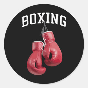 Adesivo Luvas de Boxe Destacadas Amante de Boxe Kickboxing