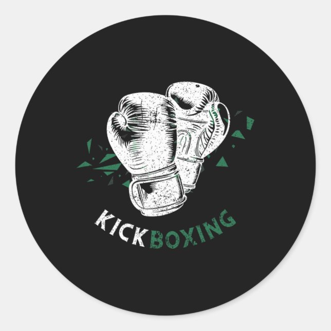 Adesivo Luvas de Boxe Kickboxing (Frente)