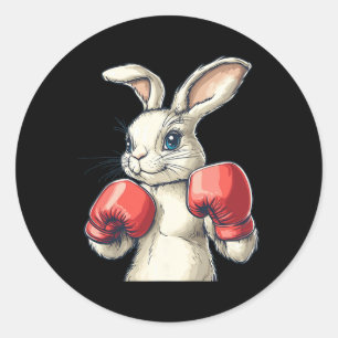Adesivo Luvas De Boxim Vermelho E Figurino De Coelhinho