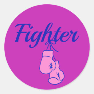 Adesivo Luvas de Boxing para a Sensibilização do Cancer 