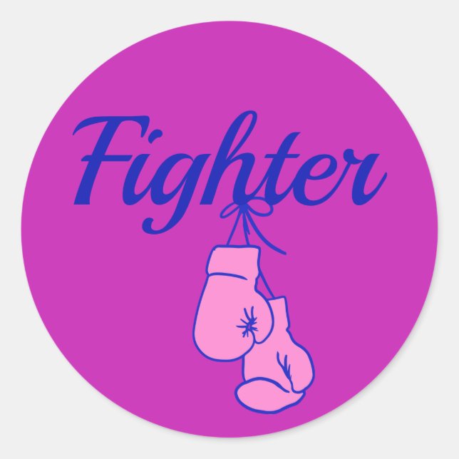 Adesivo Luvas de Boxing para a Sensibilização do Cancer da (Frente)