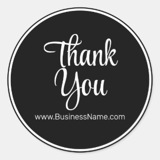 Adesivo Luxe Black Obrigado Packaging Elegante e Na moda