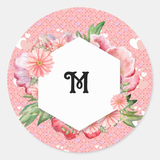 Adesivo Luxe pink hearts vibrant romantic wallpaper (Frente)